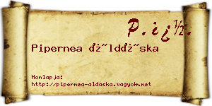 Pipernea Áldáska névjegykártya